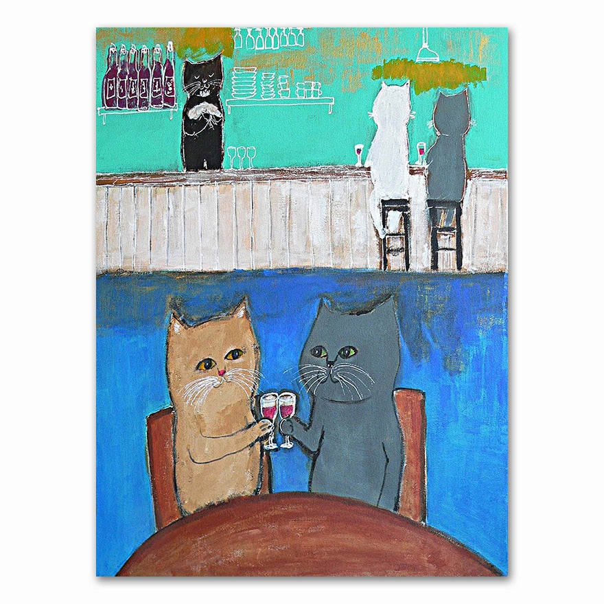Posters of Cats - 10x15cm No Frame / Chilling - Cat poster