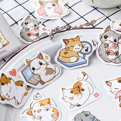 Puffy Cat Stickers