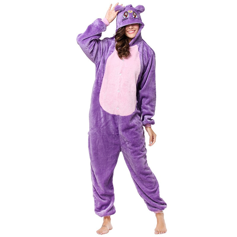 Purple Cat Kigurumi - Cat pajamas