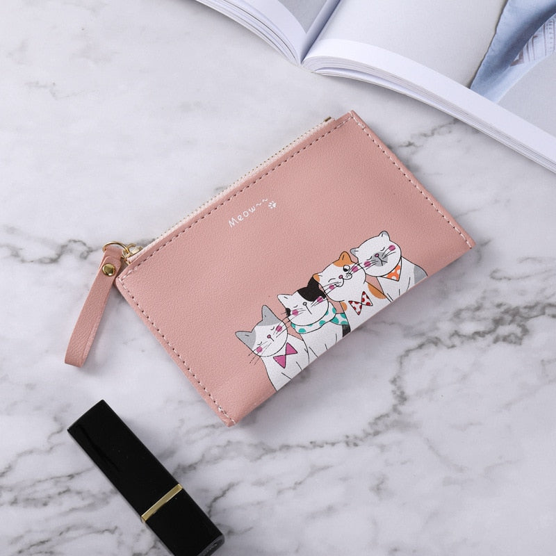 Purse with Cats - Pink - Cat purse
