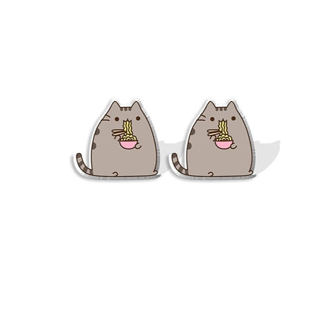 Pusheen Cat Earrings - Noodle - Cat earrings