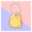 Pusheen Cat Keychain - Orange - Cat Keychains