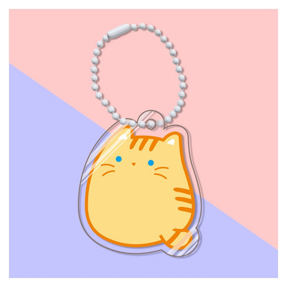 Pusheen Cat Keychain - Orange - Cat Keychains