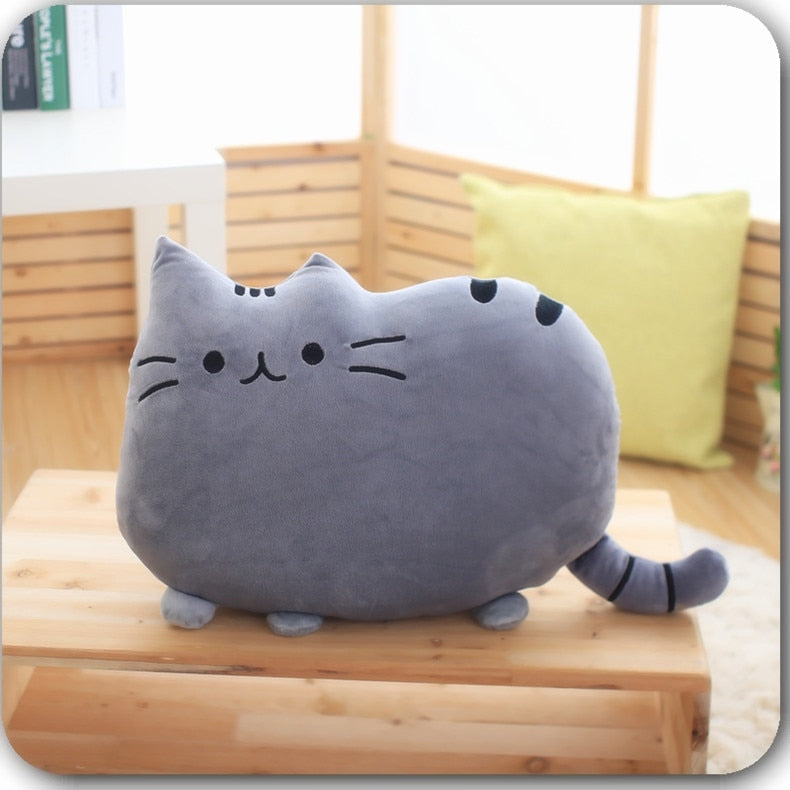 Pusheen Cat Pillow - 40x30cm / Grey