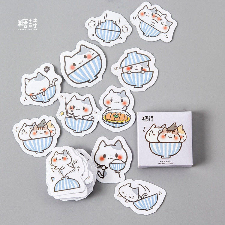 Ramen Cat Stickers