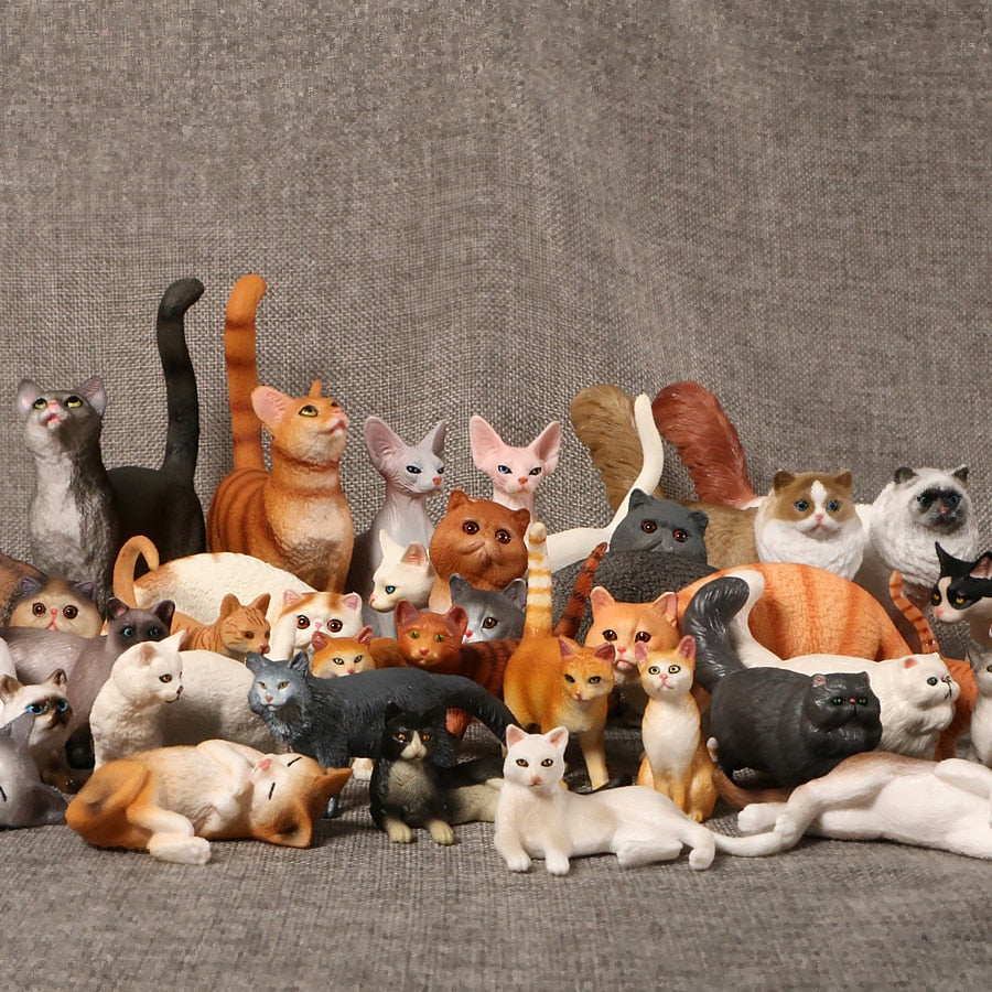 Cat Figure Realistic Cat Figurines