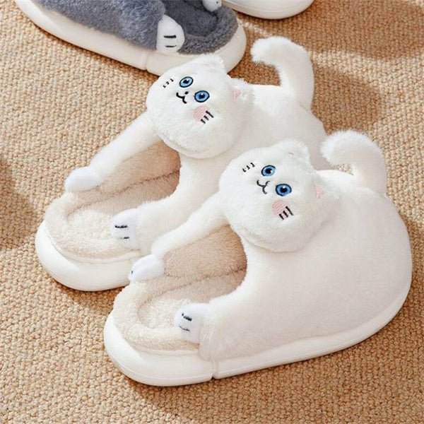 White cat best sale slippers