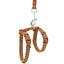 Reflective Cat Walk Harness - Brown Dot Print / M