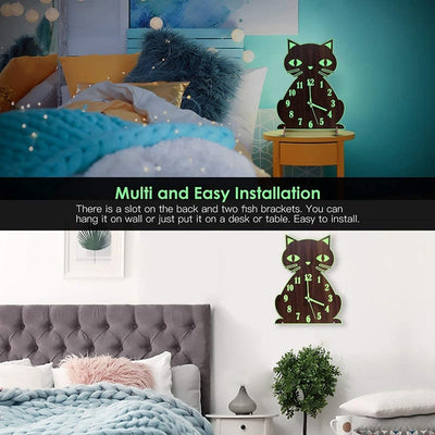 Retro Cat Clock