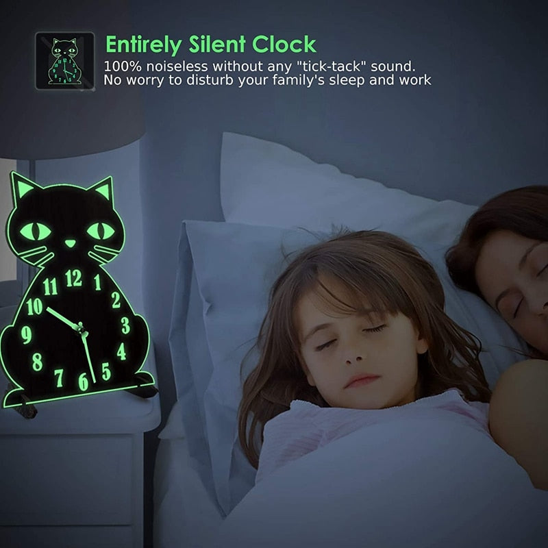 Retro Cat Clock