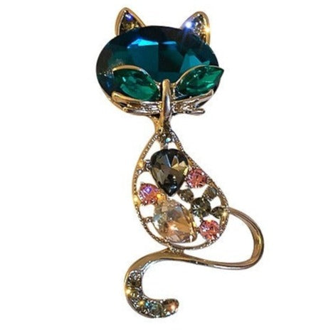 Cat hot sale brooches vintage