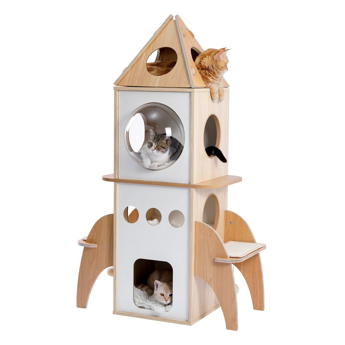 Rocket Cat Tree - White / United States