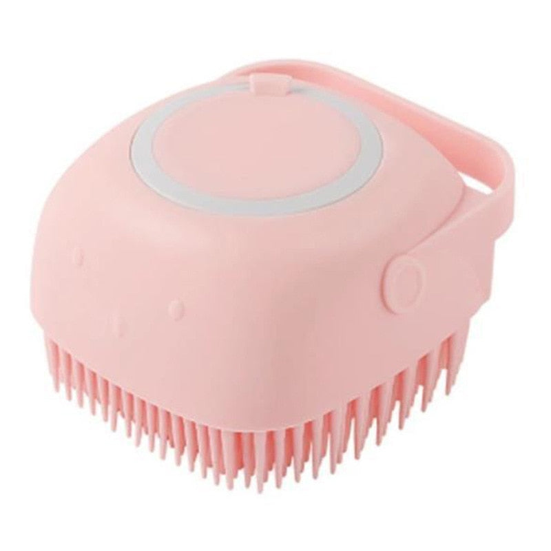 Rubber Cat Brush - Pink