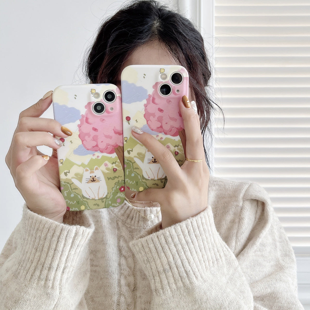 Sakura Cat iPhone Case - Cat Phone Case
