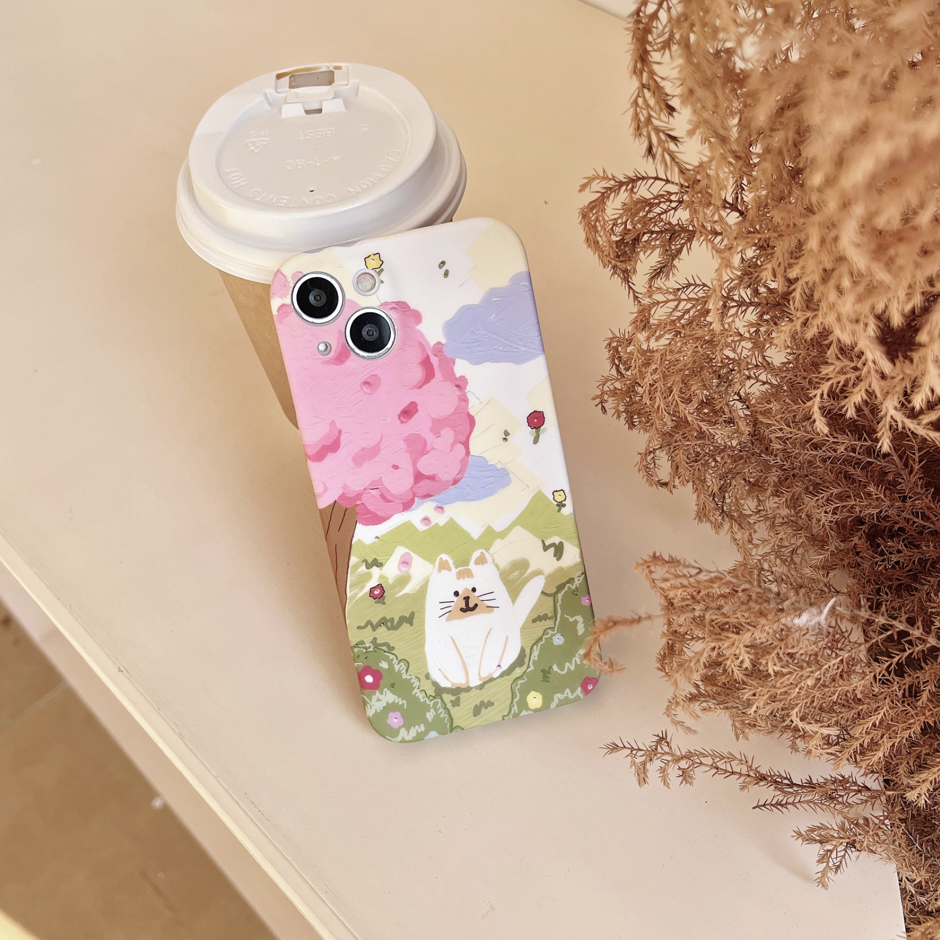 Sakura Cat iPhone Case - for iphone X - Cat Phone Case