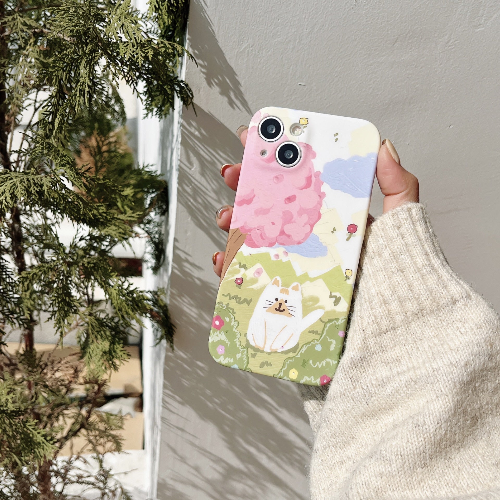 Sakura Cat iPhone Case - Cat Phone Case