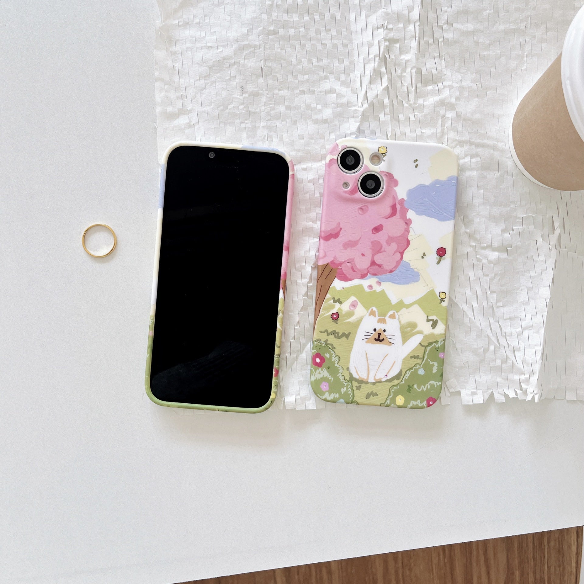 Sakura Cat iPhone Case - Cat Phone Case