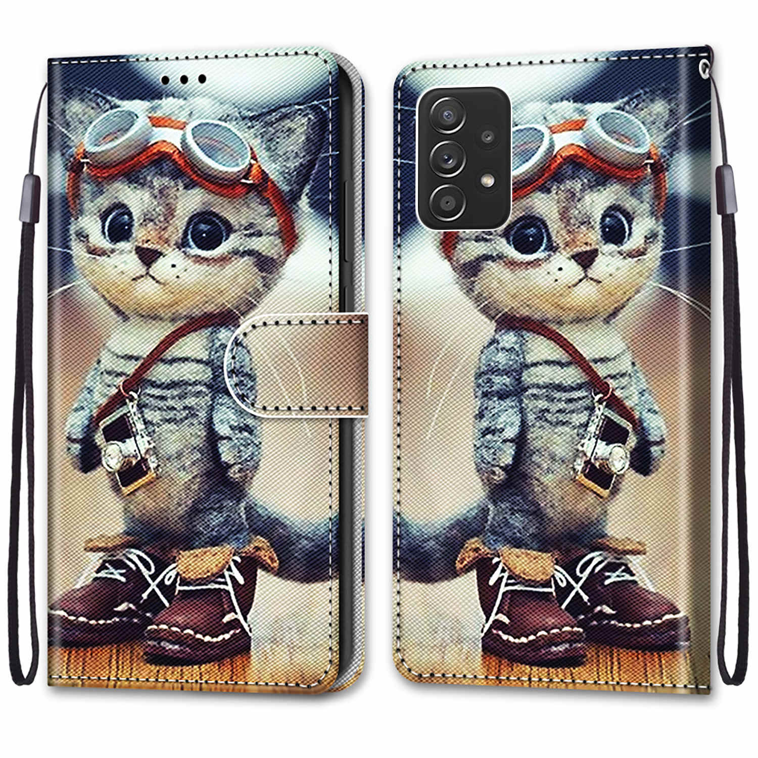 Samsung s22 Cat Flip Phone Case - Cat Phone Case