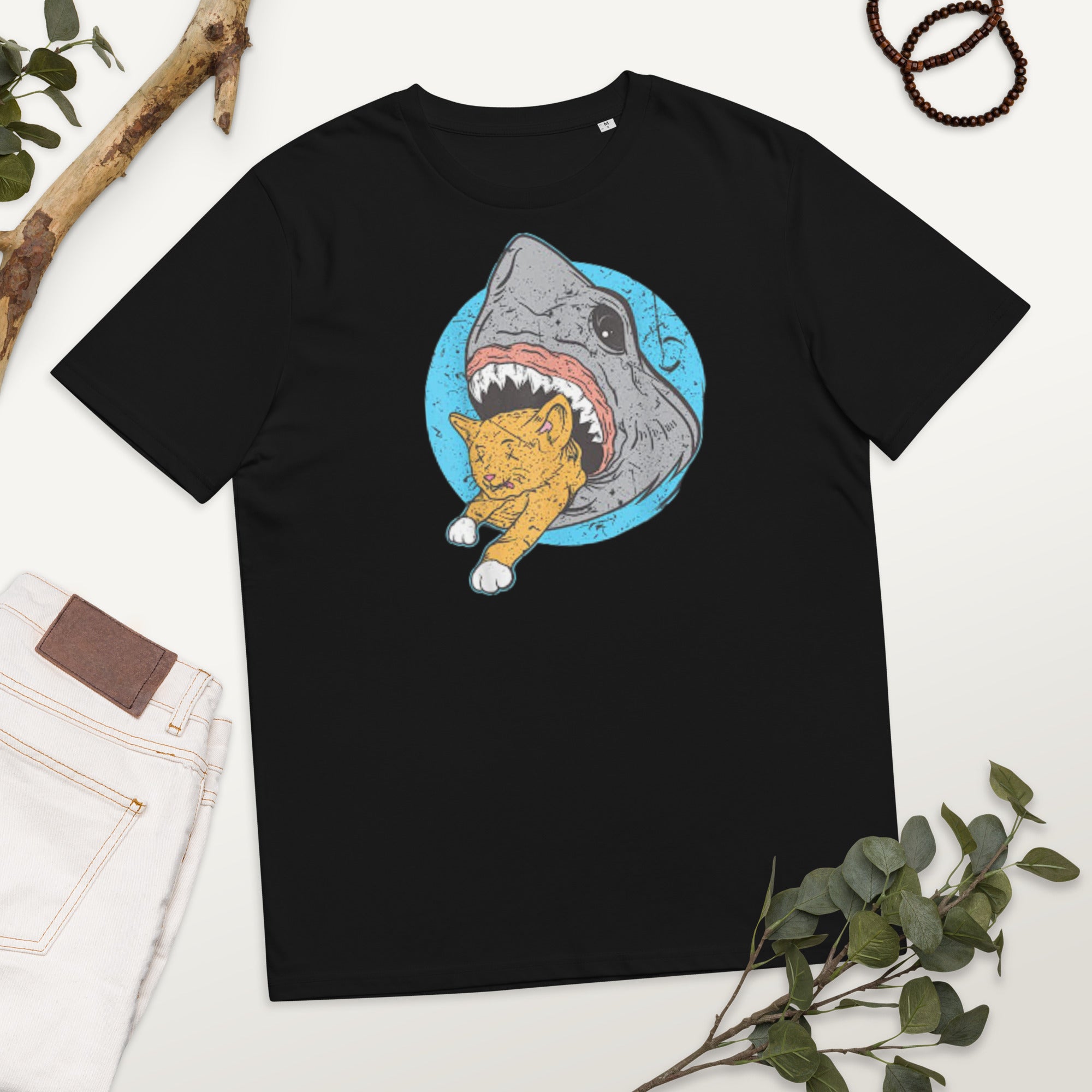 Shark Eating cat shirt