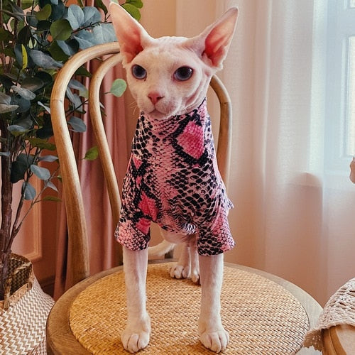 Shirts for Sphynx Cats - Pink / S - Shirts for Cats