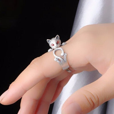Siamese Cat Ring - cat rings