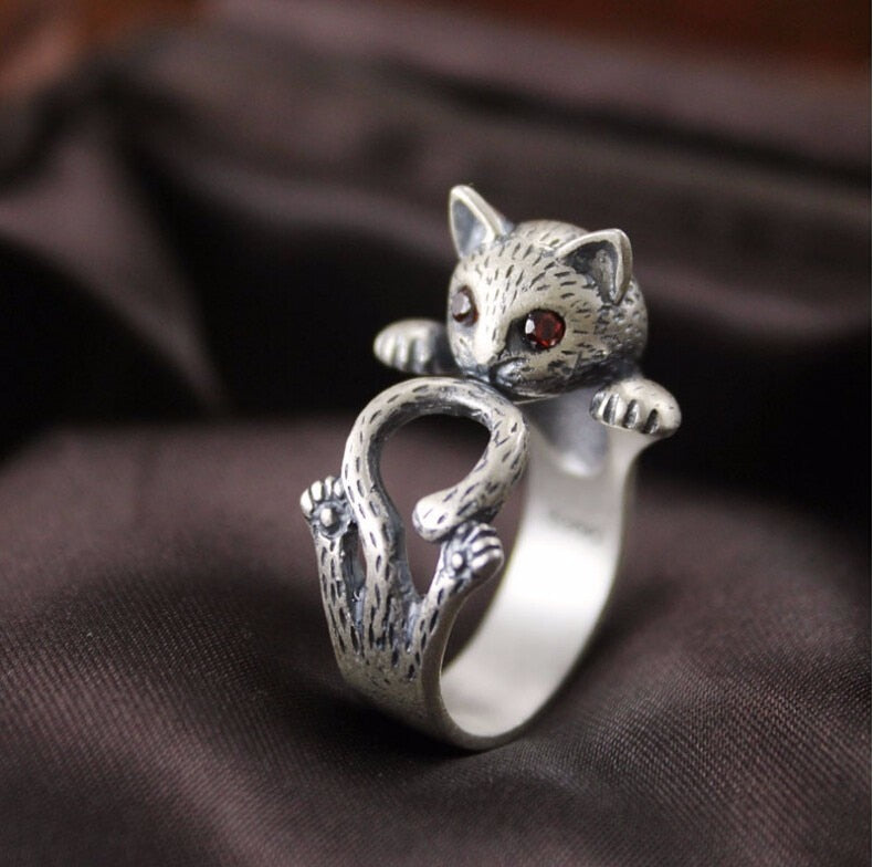 Siamese Cat Ring - cat rings