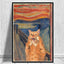 Silly Cat Art Poster - 20X30cm Unframed / 3 Cats - Cat