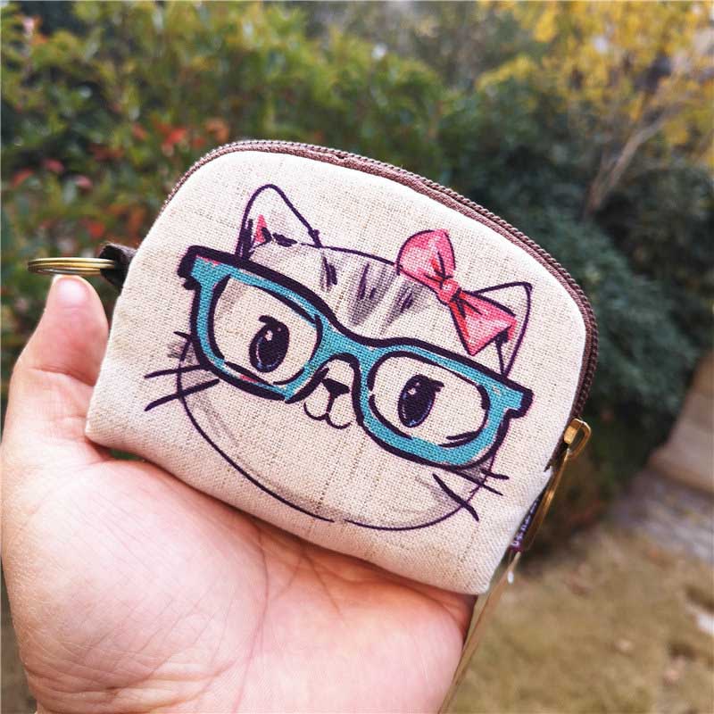 Simple Cat Coin Purse - Cat purse