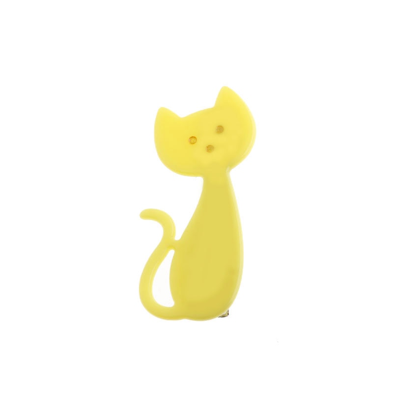 Simple Cat Hair Clip - Yellow - Cat hair clips