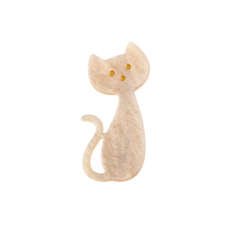 Simple Cat Hair Clip - Beige - Cat hair clips