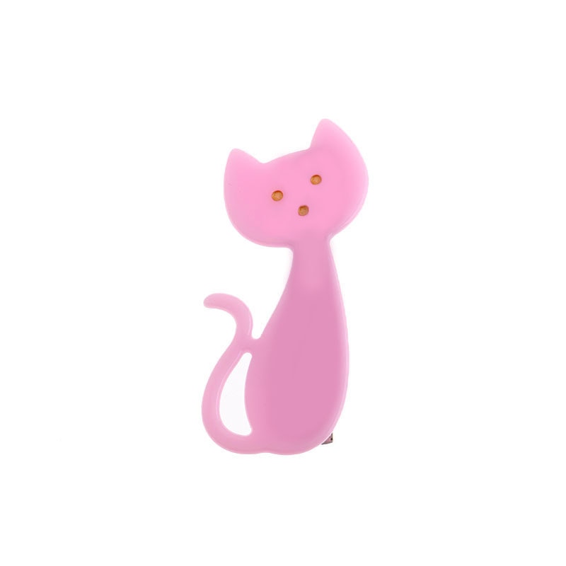 Simple Cat Hair Clip - Pink - Cat hair clips
