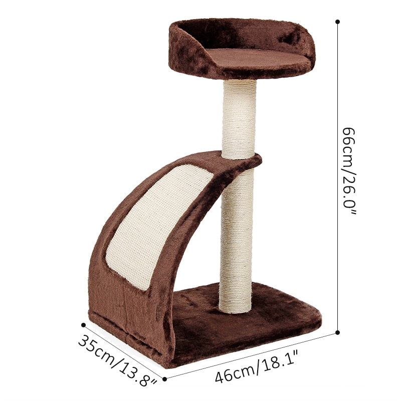 Single Layer Cat Tree - Brown / United States