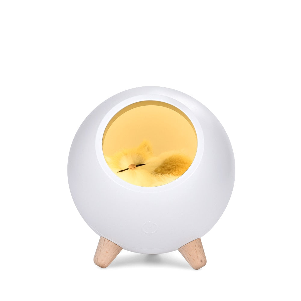 Kitty Cat Night Light - White / United States