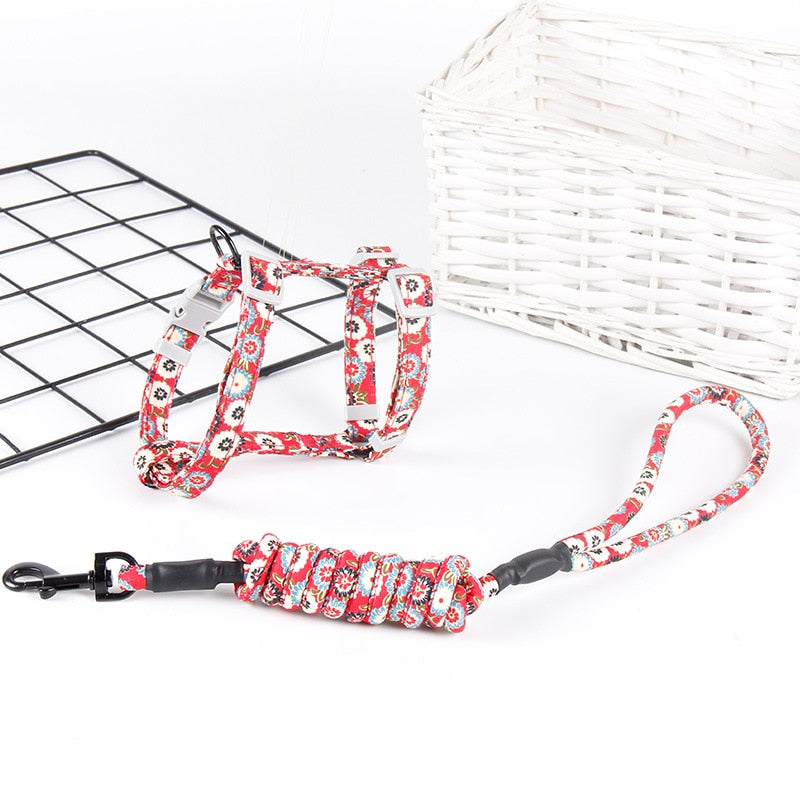 Small Cat Harness - Red / S