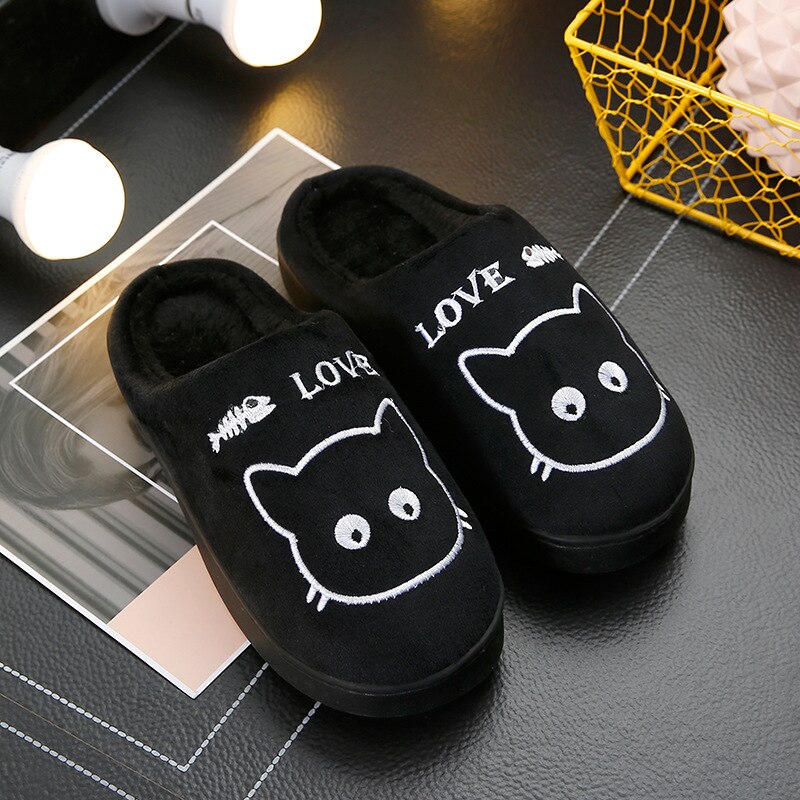 Snoozies cat Slippers - black / 36-37 / China - Cat slippers
