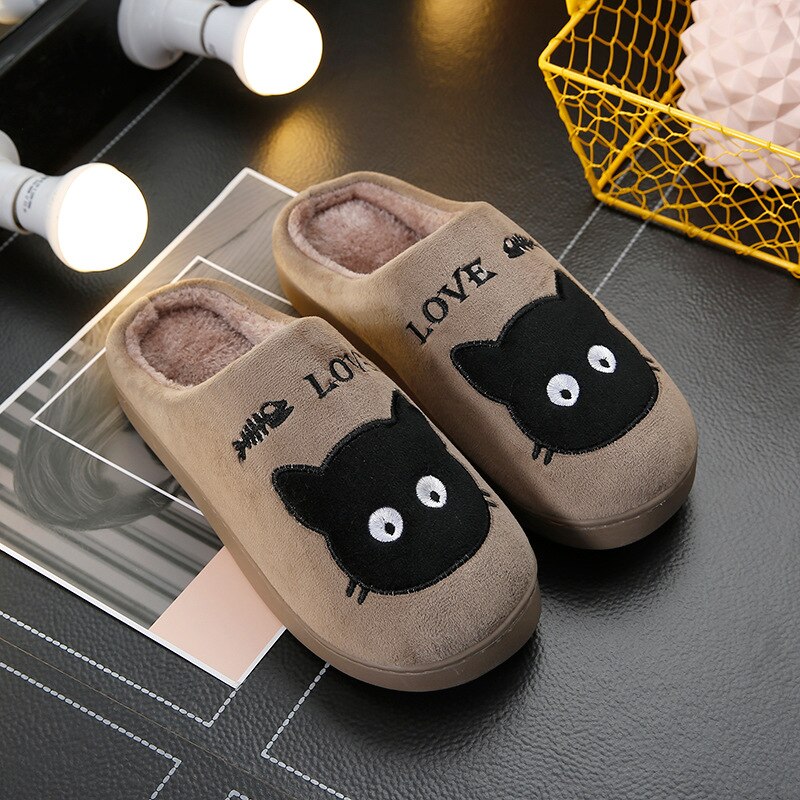 Snoozies cat Slippers - coffee / 36-37 / China - Cat