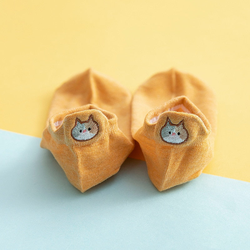 Socks cat - Yellow / One Size - Cat Socks