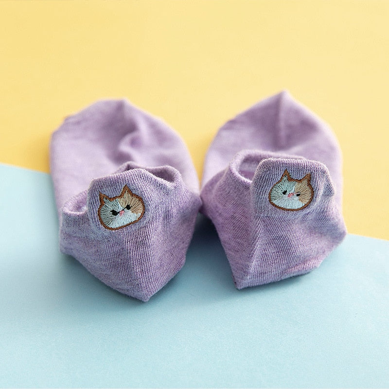 Socks cat - Purple / One Size - Cat Socks