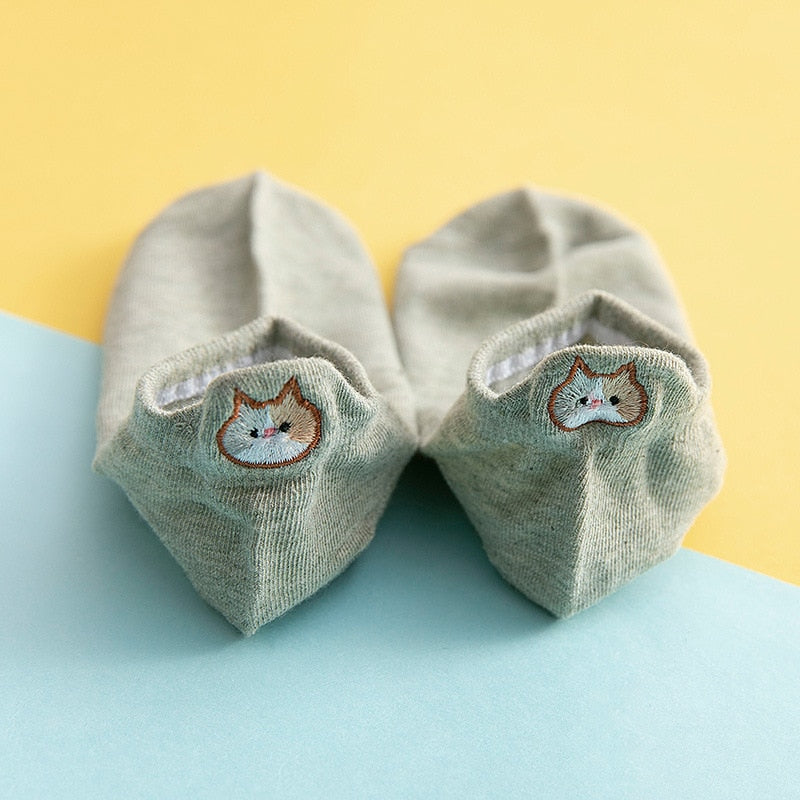 Socks cat - Green / One Size - Cat Socks
