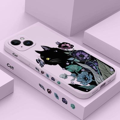 Soft Black iPhone Cat Phone Case - Cat Phone Case