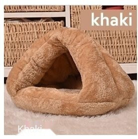 Soft Cat Bed - Khaki / 40X40cm