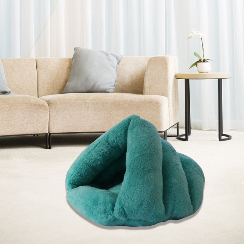 Soft Cat Bed - Grass Green / 40X40cm