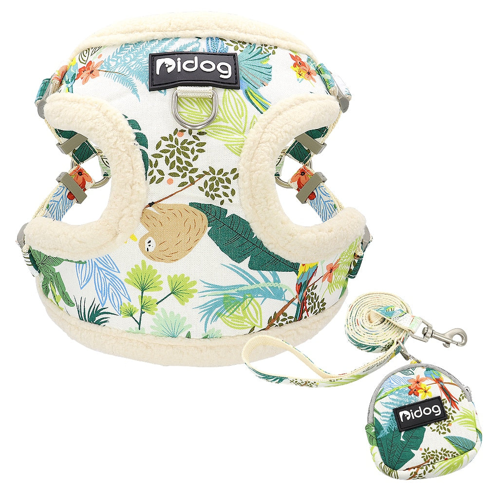 Soft Padded Cat Harness - White / S