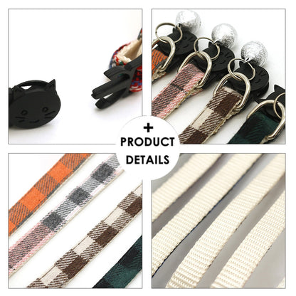 Soft Plaid Cat Collars - Cat collars