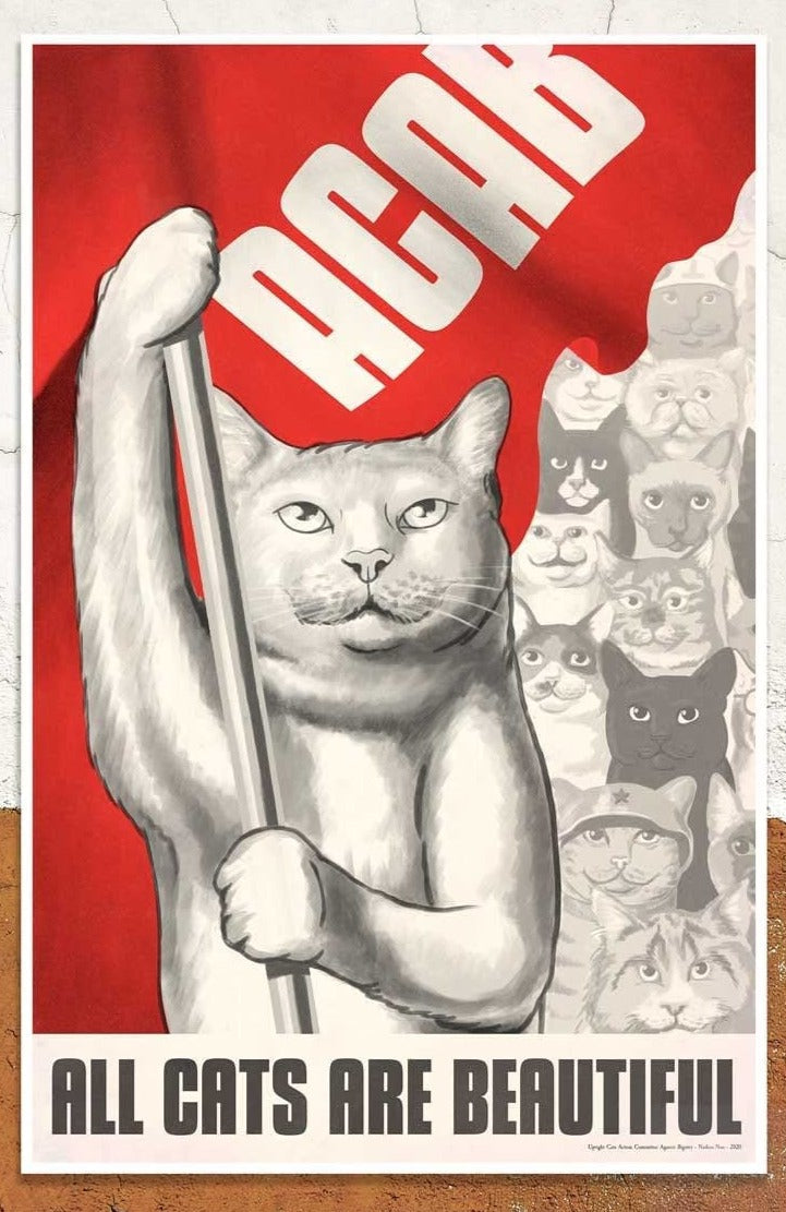Soviet Cat Posters - Grey / 40x30cm - Cat poster