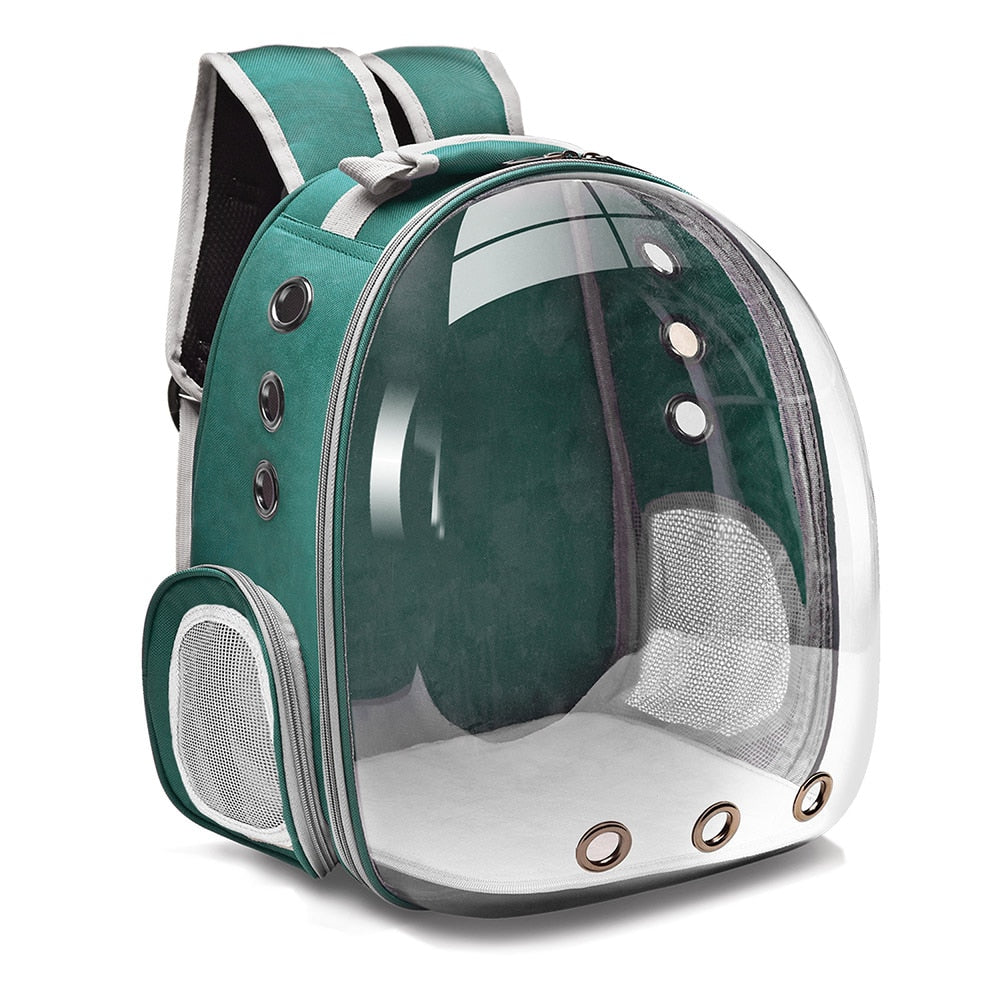 Space Capsule Cat Carrier - Green Bubble - Space Capsule Cat