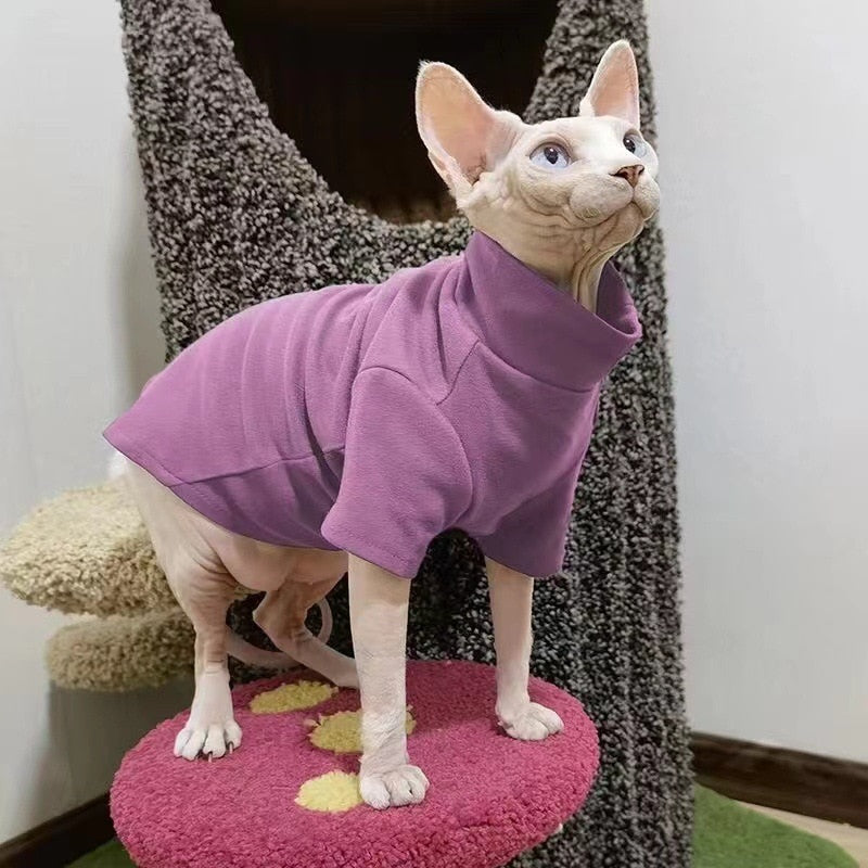 Sphynx Cats Clothes  TNF Sphynx Warm Coat, The Cat Face Coat