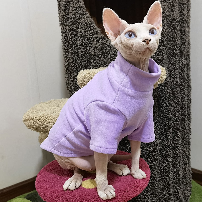 Sphynx Cat Clothes - Purple / XS - Clothes for cats