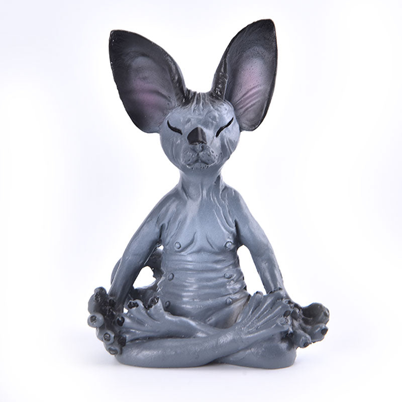 Sphynx Cat Figurines - Black