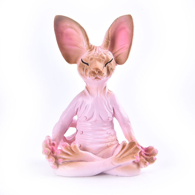 Sphynx Cat Figurines - Pink